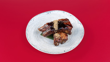 Butaniku Pork Ribs In Sticky Soy Topped With Chilli And Spring Onions