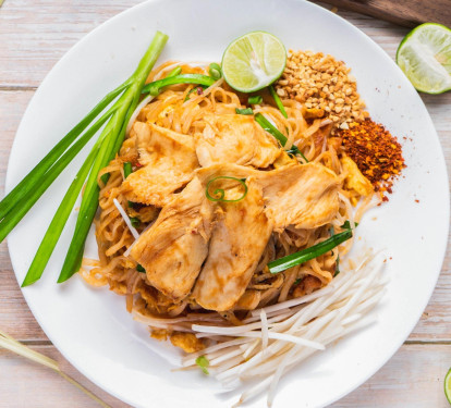 Phad Thai Chicken Tài Shì Jīn Biān Fěn Chǎo Jī Liǔ Piàn