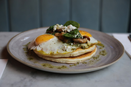 Pesto Eggs Stack