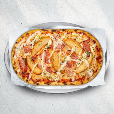 Yān Ròu Shǔ Jiǎo Báo Bǐng Bacon Potato Pizza