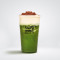 mǒ chá zhī shì cuì cuì shā bīng zhōng Matcha Smoothie with Cheese Milk Foam Cocoa Malt Chips M