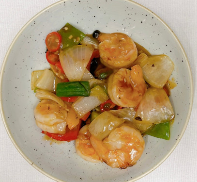 King Prawn With Black Bean Garlic Suàn Róng Hēi Dòu Dà Xiā