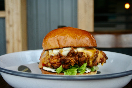 Louisiana Blue Cheese Chicken Burger