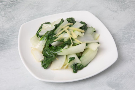 Stir-Fried Pak Choy Ginger Jiāng Sī Bái Cài (V)