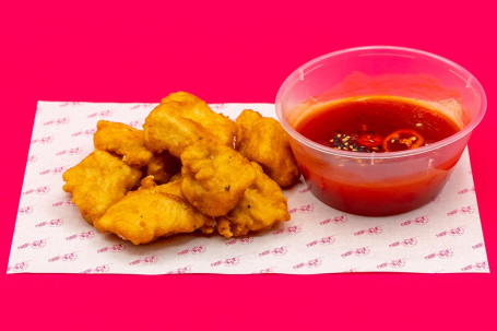 Chunky Chicken Balls And Sweet And Sour Sauce (6Pcs)