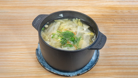 Beancurd In Clear Soup With Chinese Leaf Shā Guō Gāo Tāng Bái Cài Dùn Dòu Fǔ #106