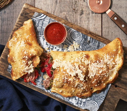 Special Guest  Beef Red Pepper Calzone