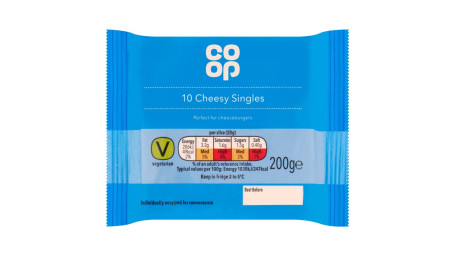 Co-Op 10 Fromages Singles 200G