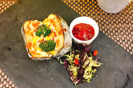 Sù Cài Xī Lán Huā Zhī Shì Jú Shǔ Baked Potato With Broccoli And Cheese