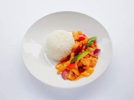 Sweet And Sour Chicken Gū Lǔ Jī Ròu Fàn