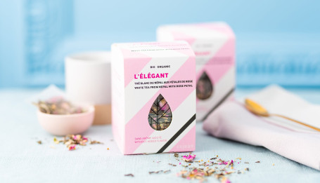 L'élégant Organic White Tea From Nepal With Rose Petal