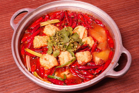 Our Spice-Infused Broth With Tofu Shuǐ Zhǔ Dòu Fǔ