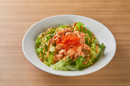 Míng Tài Zi Jiàng Sān Wén Yú Shā Lǜ Salmon Salad With Mentaiko Sauce