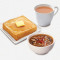 Huā Shēng Jiàng Xī Duō． Pèi Shí Pǐn、 Chá Fēi French Toast W Peanut Butter． W Food． W Tea Or Coffee