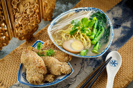 Xiāng Sū Pái Gǔ Yóu Miàn Crispy Pork Ribs With Noodles