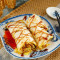 hǎi tái ròu sōng qǐ sī dàn bǐng Egg Pancake with Seaweed, Pork Floss and Cheese