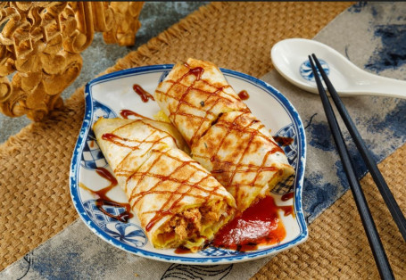 Ròu Sōng Qǐ Sī Dàn Bǐng Egg Pancake With Pork Floss And Cheese