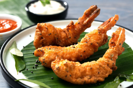 Crispy Malabar Prawn 3 Pcs Xiāng Cuì Mǎ Lā Bā Xiā （3Zhī）