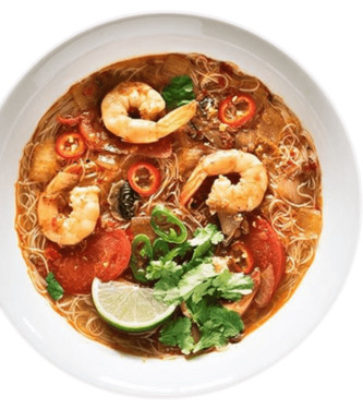 (10) Creamy Tom Yum Seafood Noodle Soup