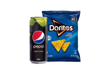 Guàn Zhuāng Bǎi Shì Kě Lè Wú Táng Qīng Níng Wèi Duō Lè Cuì Yuán Wèi Sù Mǐ Piàn 1Bāo Pepsi Black Lime Doritos Cool Ranch