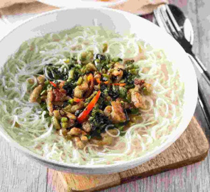 Xuě Cài Ròu Sī Mǐ Fěn Braised Shredded Pork Rice Noodle In Soup 