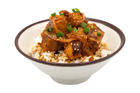 Zhī Shāo Tún Jiǎo Jǐng Teriyaki Cubed Pork Donburi