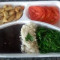 Combo Couve: arroz, feijão, couve, iscas de frango e tomate