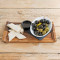 Marinated Olives, Homemade Bread Balsamic Oil