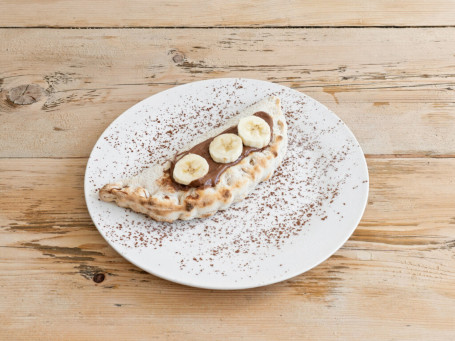 Vegan Chocolate Spread And Banana Sweet Calzone