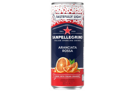 San Pellegrino Aranciata Rossa (Blood Orange) Can 330Ml