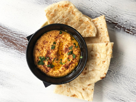 Harissa Hummus And Flatbread