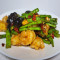 Sì Jì Dòu Yún Ěr Chǎo Xiā Qiú Sautéed Shrimp With Beans Fungus