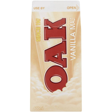 Oak Vanilla Milk (600Ml)