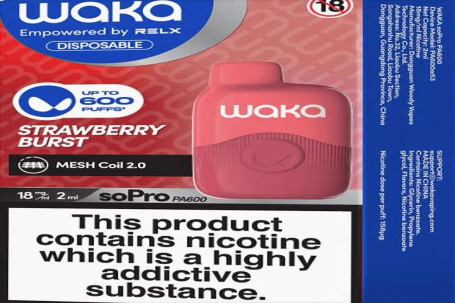 Strawberry Disposable Vape Waka Sopro