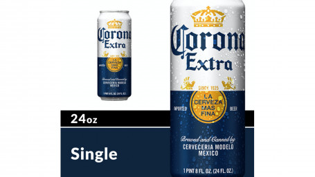 Corona Extra Mexican Lager Beer Can (24 Oz)