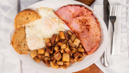 Ham, 2 Eggs, Homefries And Toast