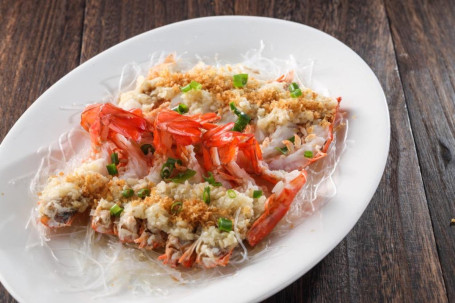 Suàn Róng Zhēng Hǎi Xiā Steamed Prawns W/ Seasoned Garlic