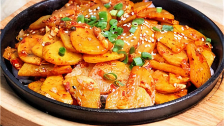 Kǒu Wèi Tǔ Dòu Piàn Sliced Potato In Homemade Chili Sauce