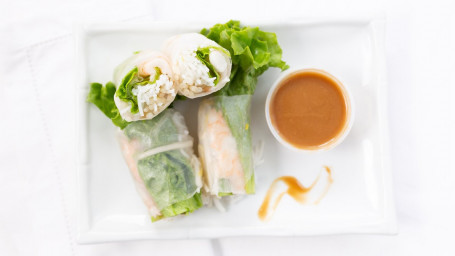 A1. Fresh Prawns Spring Rolls (2)