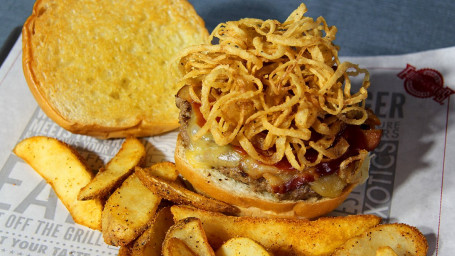 Smoked Gouda Burger W Fries