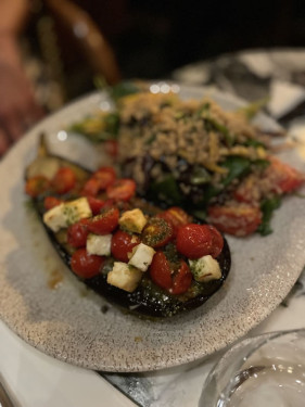 Aubergine Grillée Au Four Quinoa Tomates Feta