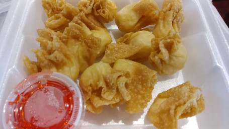 3. Fried Wonton with Cheese Crabmeat (12)