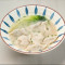Bái Cài Zhū Ròu Shuǐ Jiǎo (8Jiàn Pork And Vegetable Dumplings In Soup (8Pcs