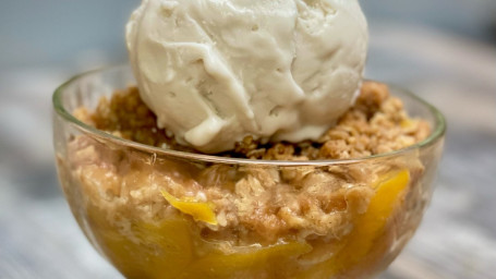 Vegan Peach Cobbler