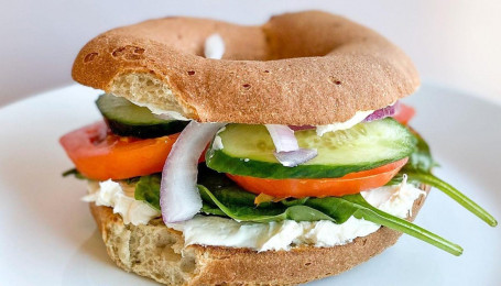 Vegan Cream Cheese Veggie Sandwich