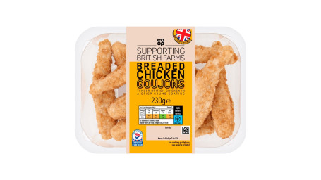 Goujons De Poulet Panés Britanniques Co-Op 230G