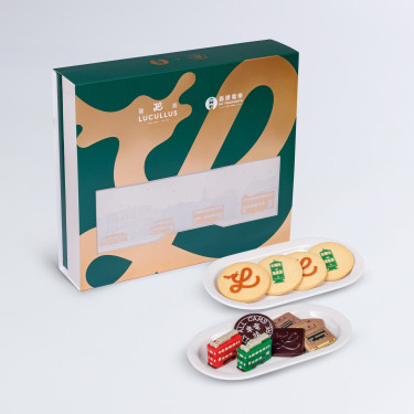 Lóng Dǎo X Xiāng Gǎng Diàn Chē Zá Jǐn Zhū Gǔ Lì Jí Qū Qí Lǐ Hé Lucullus X Hk Tramways Assorted Chocolate Cookie Gift Box