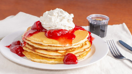 Traditional Berry Pancake Stack