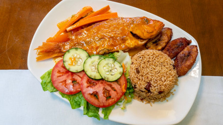 Brown Stew Red Snapper Fish