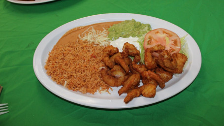 Camarones Empanizados With Fries